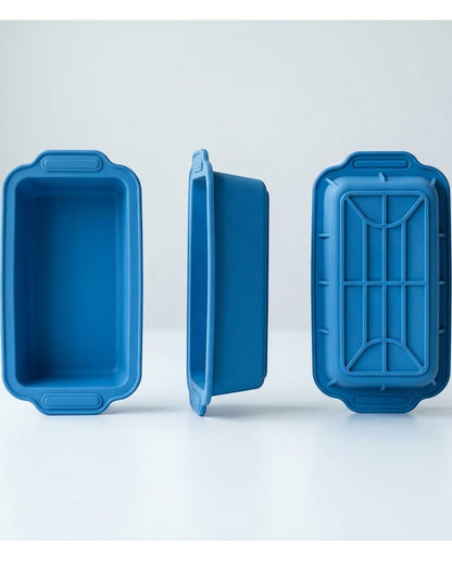 Yukavy Silicone Loaf Pan Flexible Mold 9 x 5 in Blue