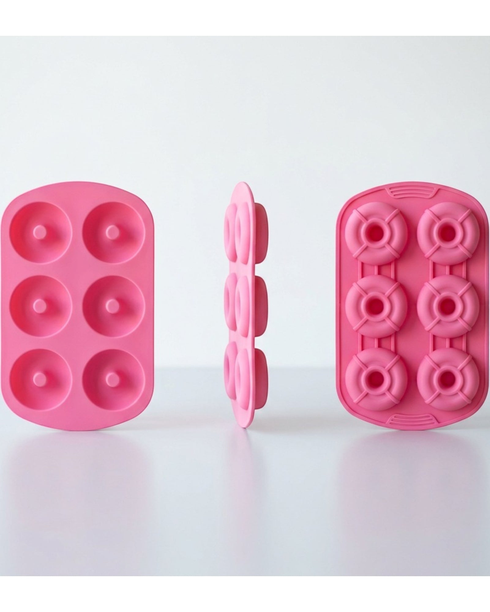 Yukavy Silicone Donut Baking Mold 6-Cavity Pink