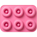 Yukavy Silicone Donut Baking Mold 6-Cavity Pink