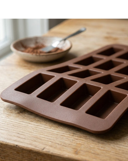 Yukavy Silicone Chocolate Mold 24-Cavity Brown