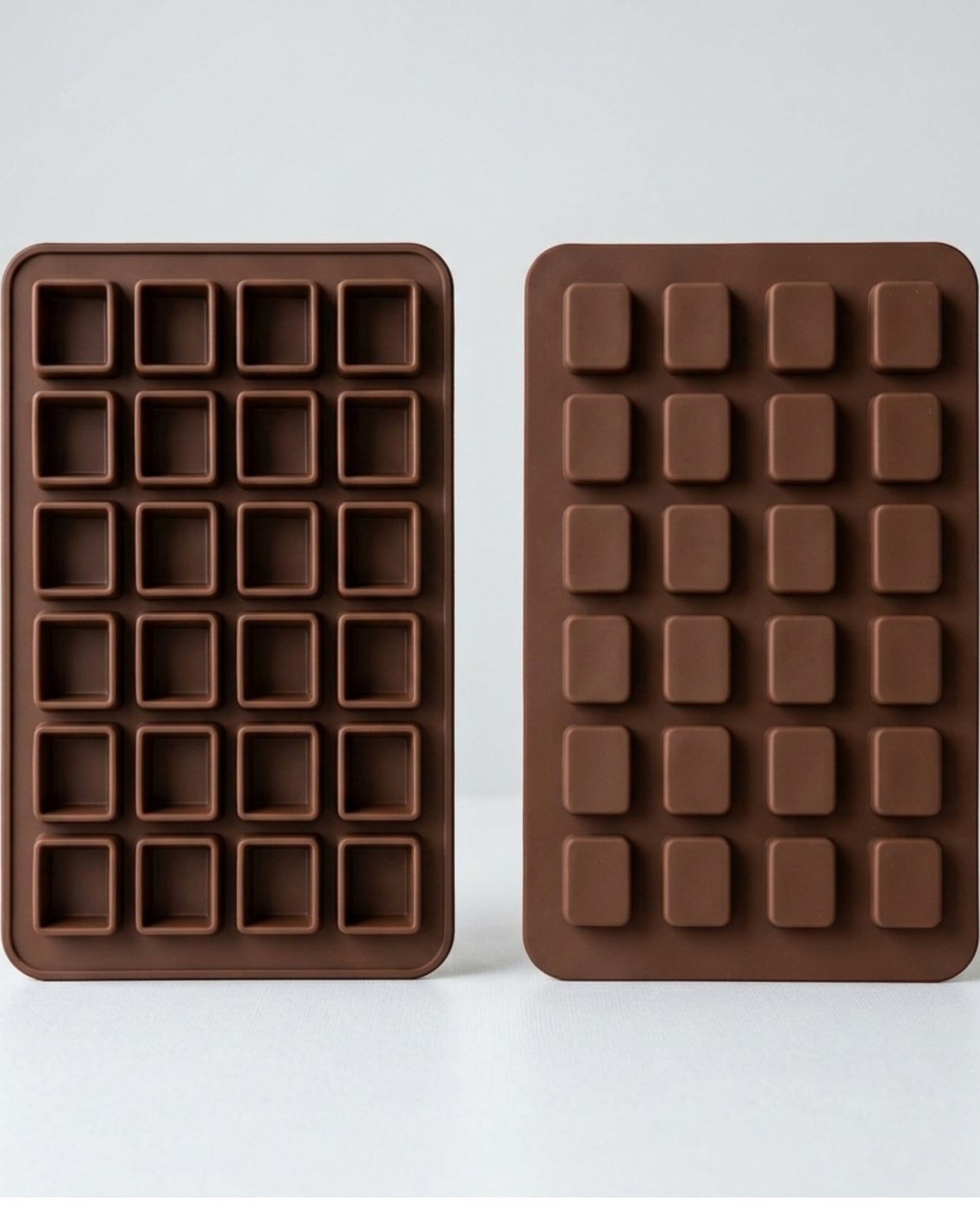 Yukavy Silicone Chocolate Mold 24-Cavity Brown