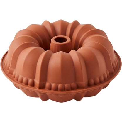 Yukavy Silicone Bundt Cake Mold 10 in Terracotta